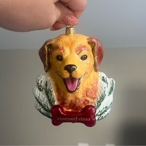 Christmas Golden Retriever Ornament, Brand New